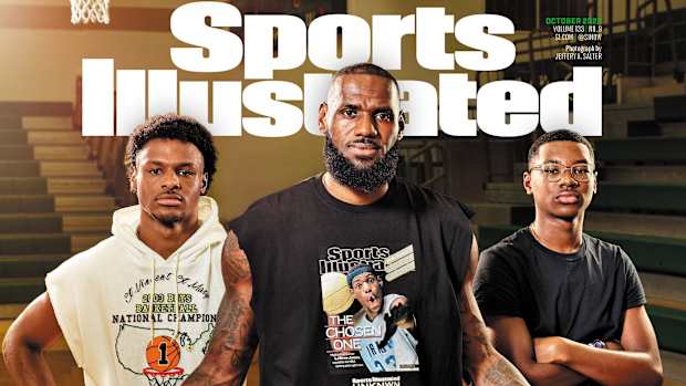lebron james bronny james bryce james chosen sons sports illustrated cover